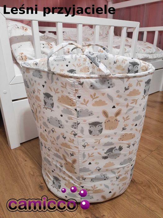 1 KOSZ na ZABAWKI pojemnik torba organizer na worek PRANIE NEW KOLEKCJ