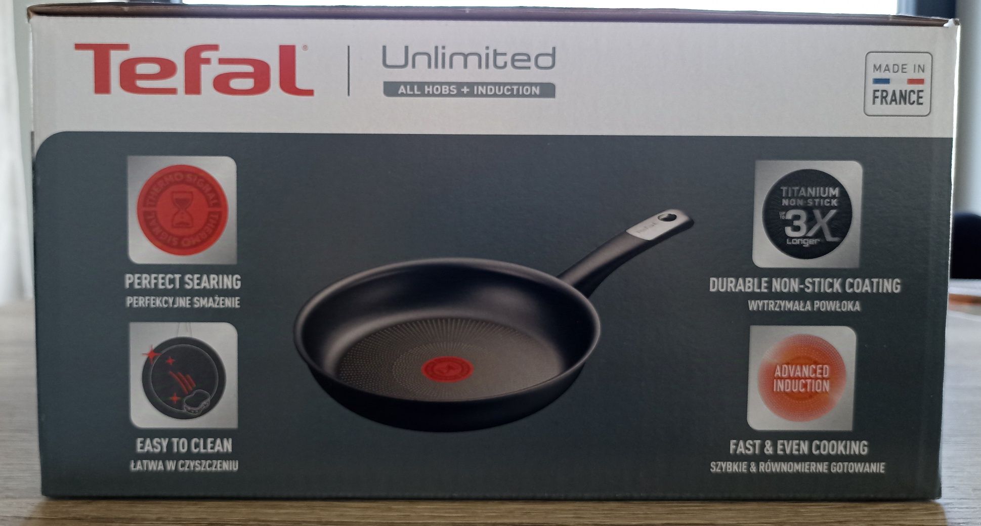 Zestaw 3 patelni Tefal Unlimited NOWE
