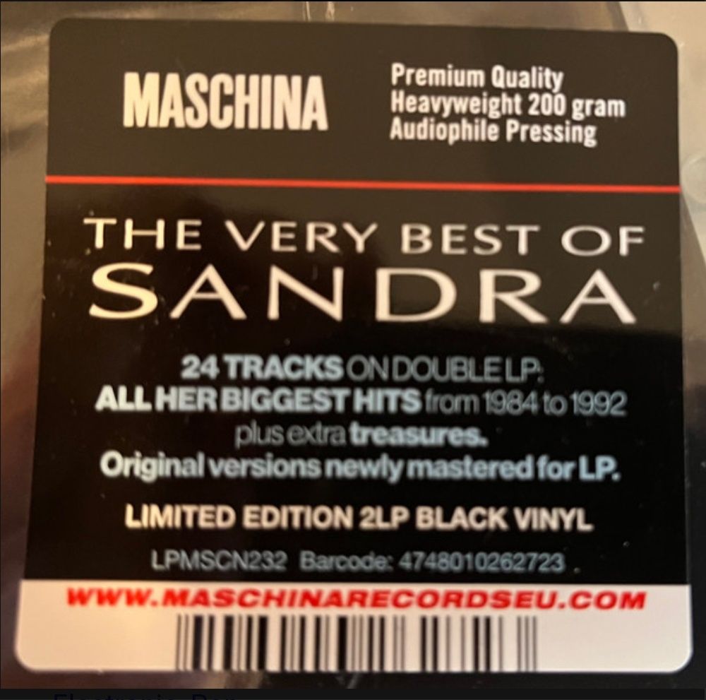 Вінілова платівка  Sandra - The Very Best Of Sandra 2LP