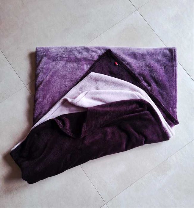 Home&You Koc gradient flossy cieniowany foletowy 150cm x 200x