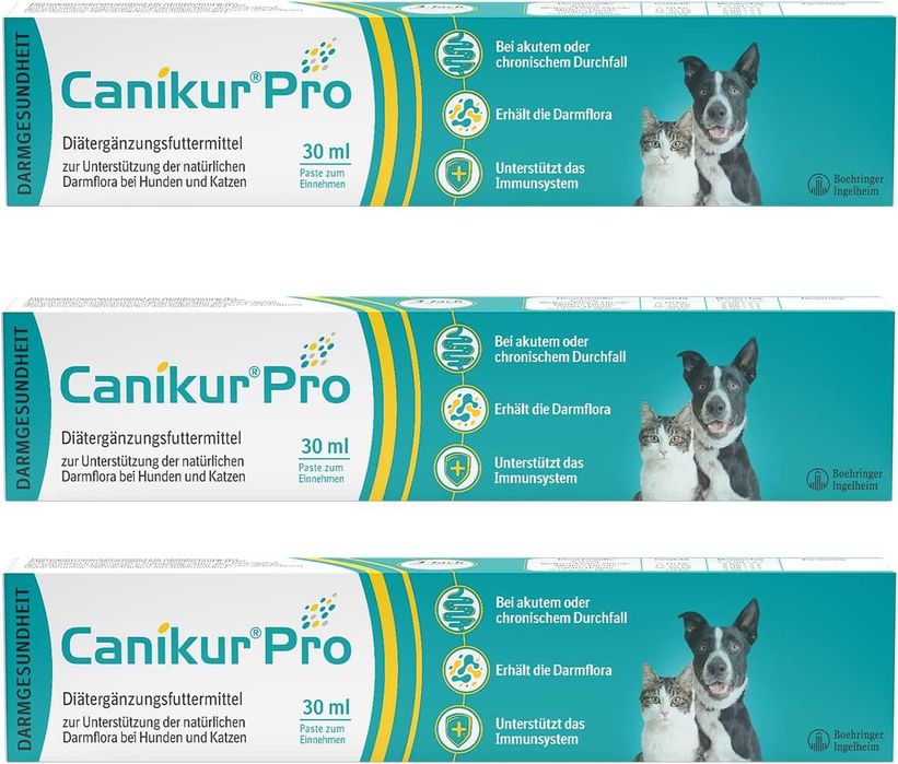 Canikur Pro pasta na biegunkę psów i kotów – 3 x 30 ml Probiotyczna