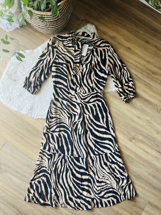 Nowa sukienka f&f 14 zebra