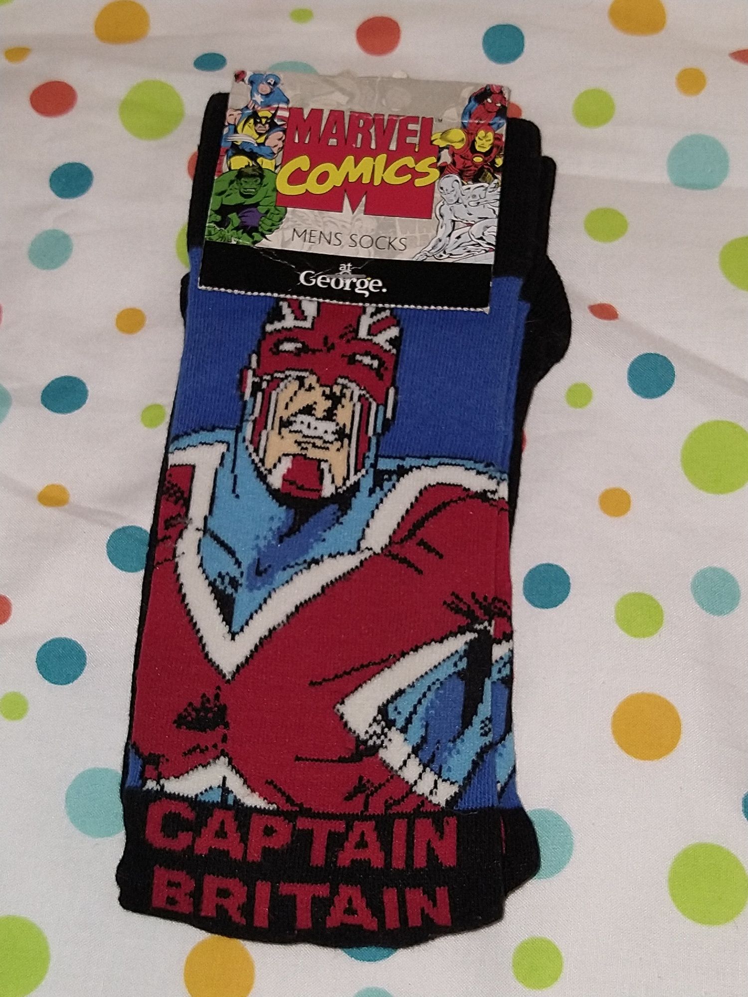 Captain Britain/Marvel - Skarpety rozmiar 39-42/5 "George"