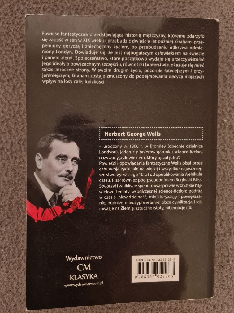 Gdy śpiący się zbudzi Herbert George Wells książka