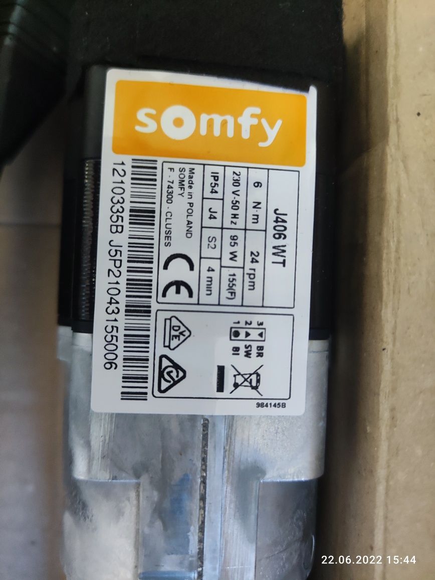 SOMFY J4 WT Protect silnik żaluzja fasadowa nowy