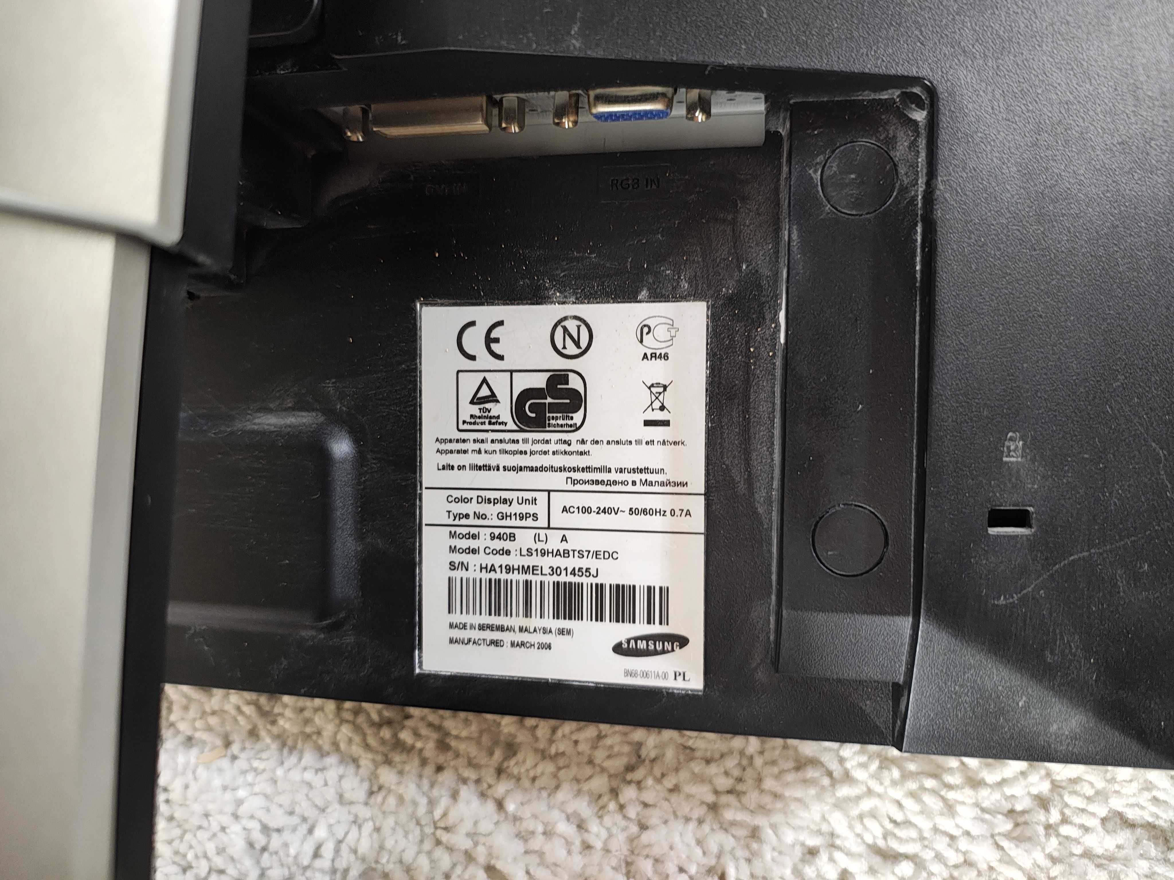 Monitor Samsung SyncMaster 940B