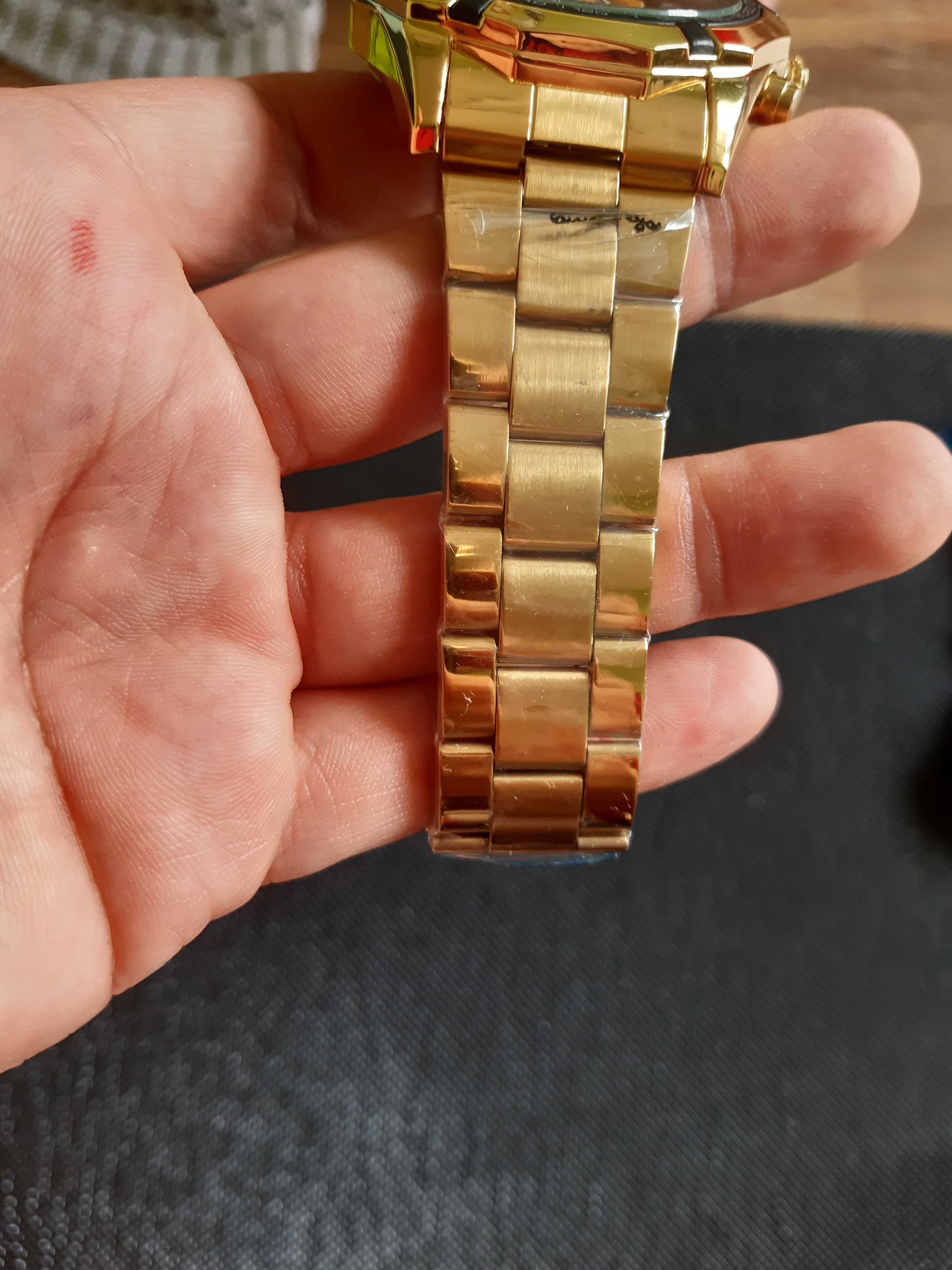 Branzoleta zegarek złota