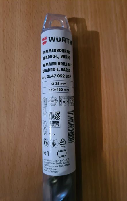 Wiertła udarowe WURTH