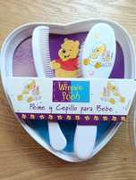 Conjunto de escova e pente para bebé do winnie the Pooh