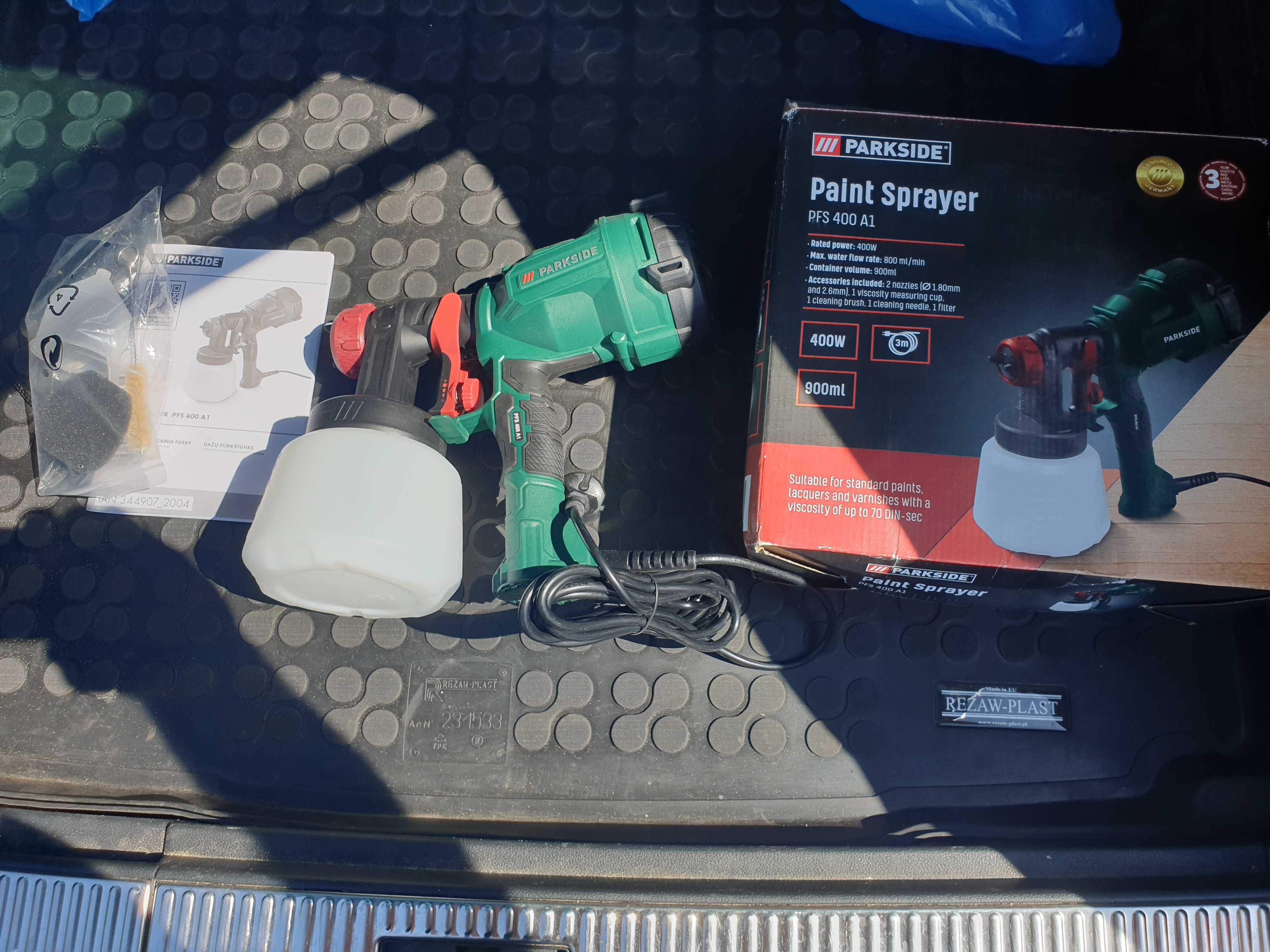 Nowy Pistolet do malowania Parkside PFS 400 A1