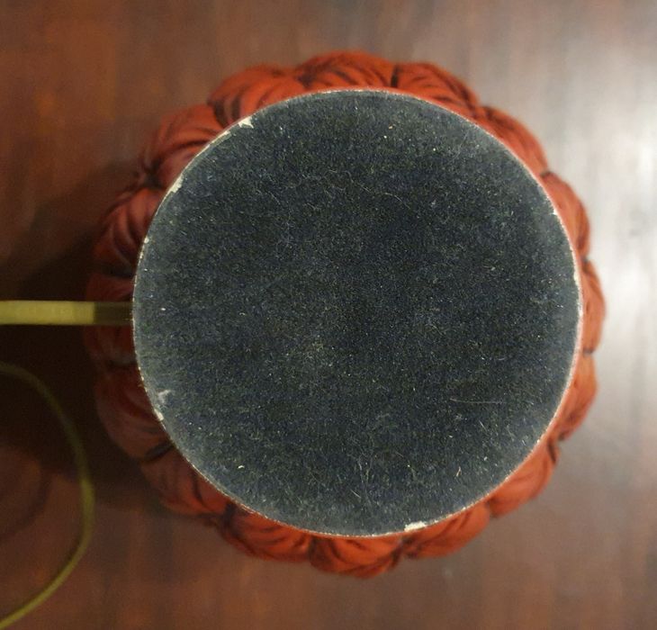 Lampa ceramiczna czerwona 26 cm