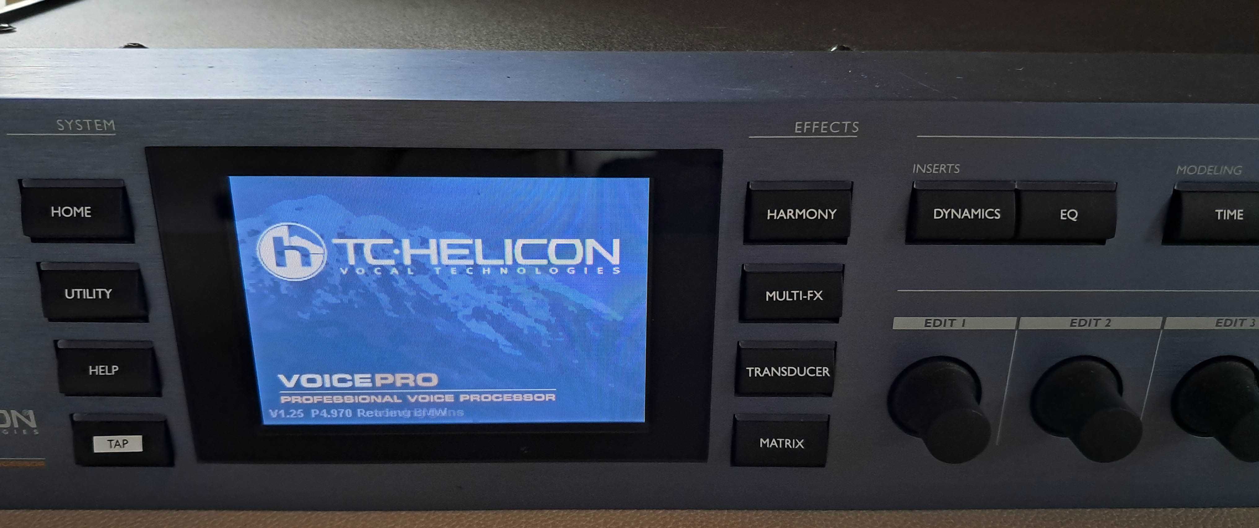 TC Helicon VoicePro Voice Pro Studio vocal multi effects procesor RACK