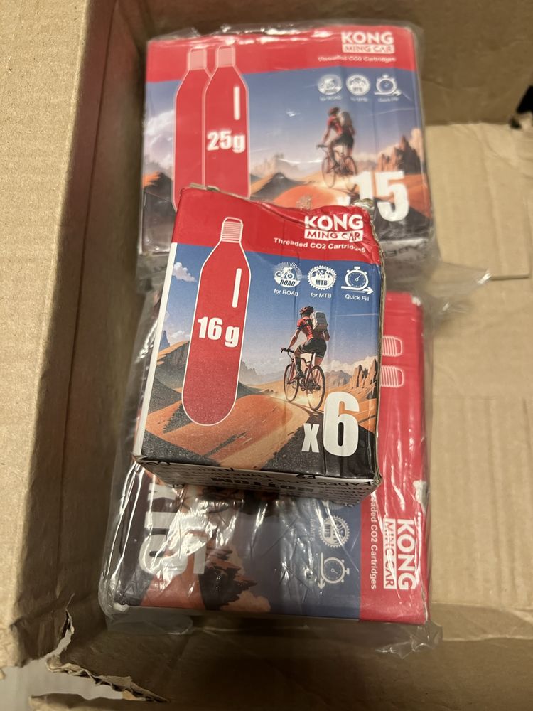 KONG MING CAR CO2 kartusze gwintowane, 16 g/25 g CO