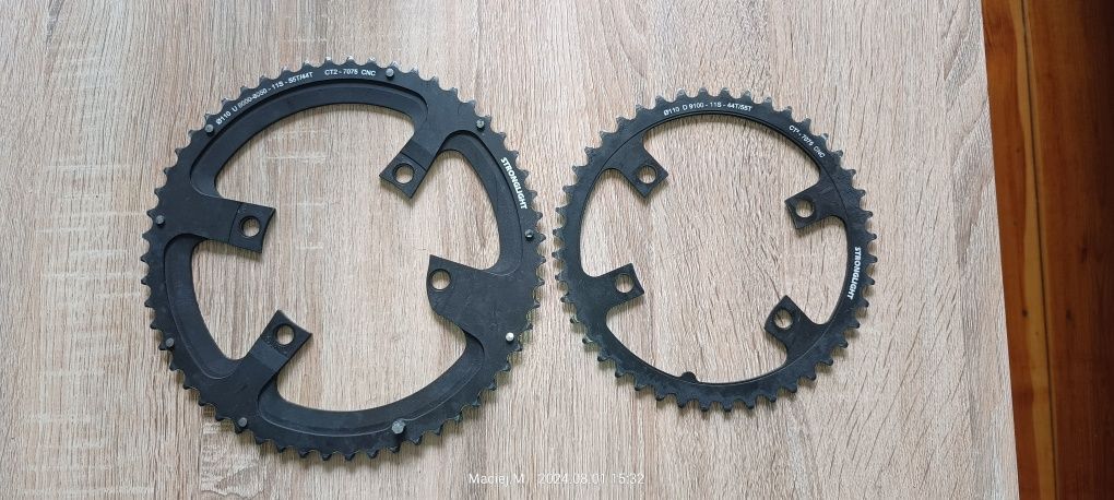Tarcze zębatki Stronglight do ultegra  r8000/r8050  55/44