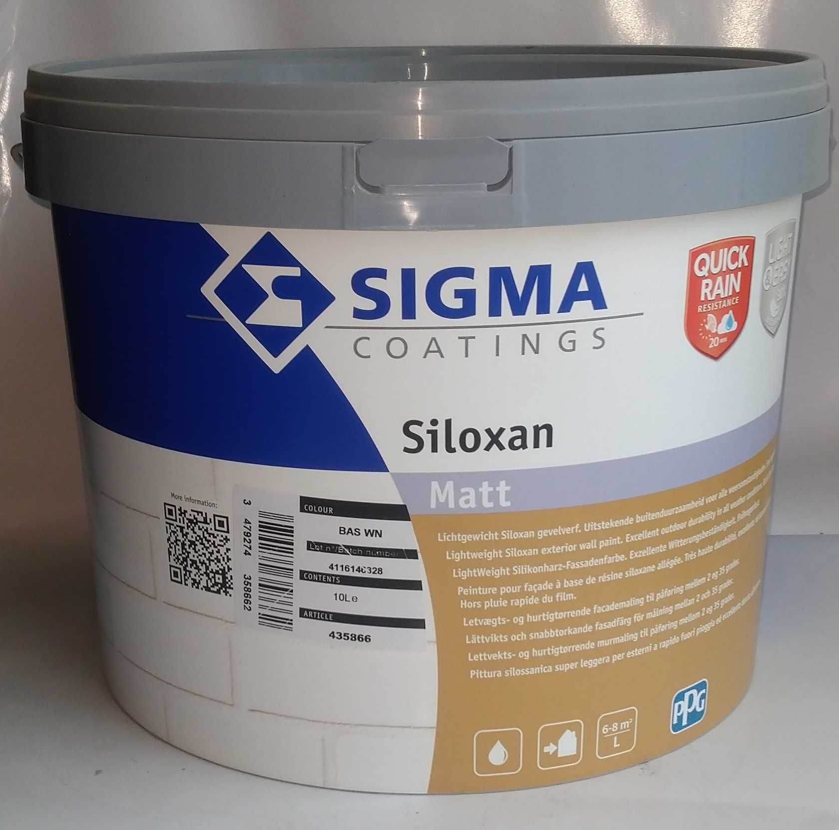 farba Sigma Siloxan 10l kolor Pittsburgh Gray