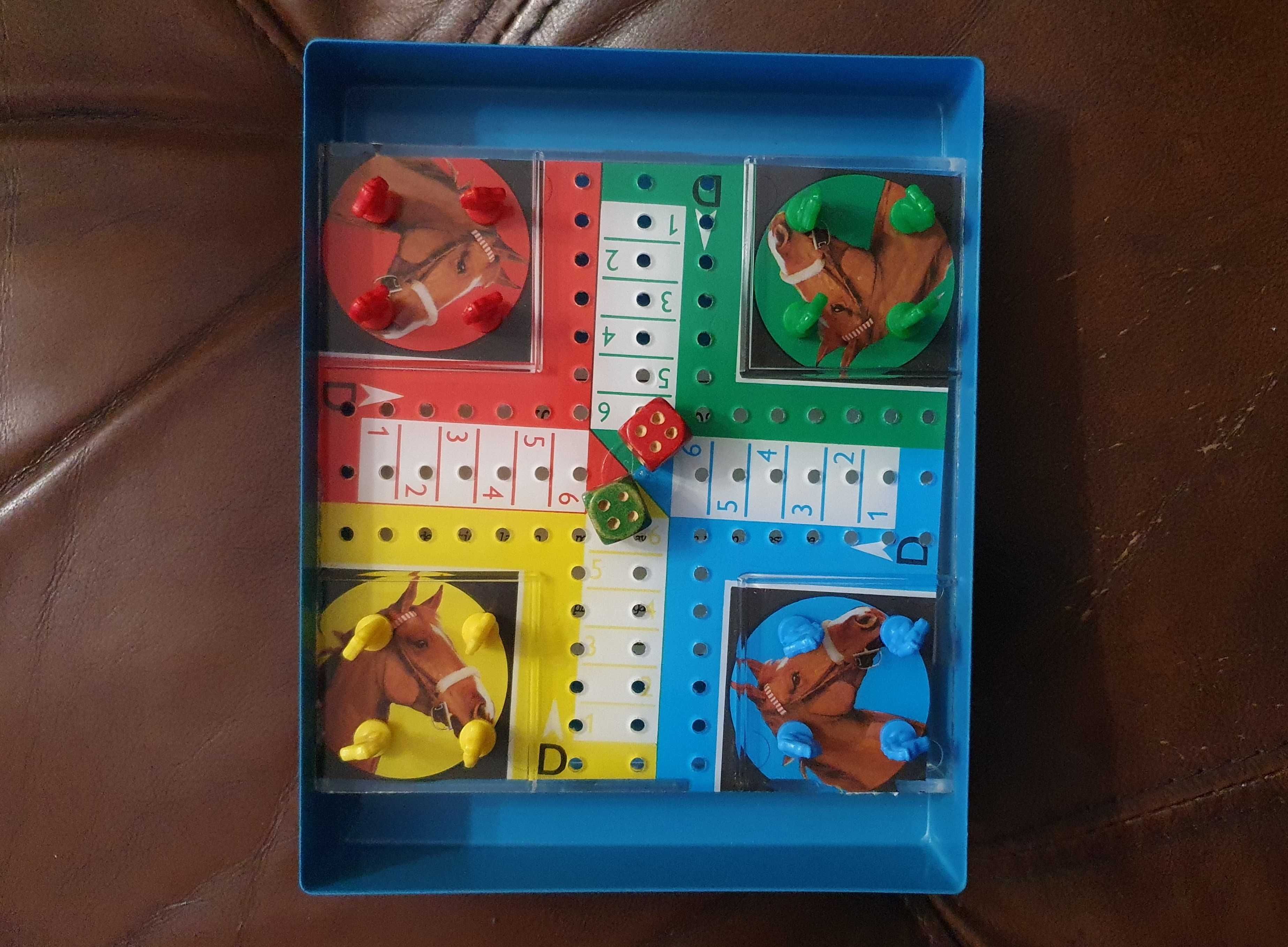 Mini Jogo dos Cavalos/Ludo/Não te Irrites, de viagem - Anos 80