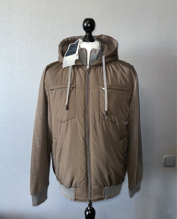 Комбинированая куртка-бомбер Capobianco