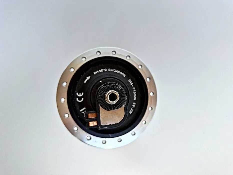 Piasta Shimano DH-3D72, 6V-3W, 36 otw. dynamo, Center Lock, nowa (452)