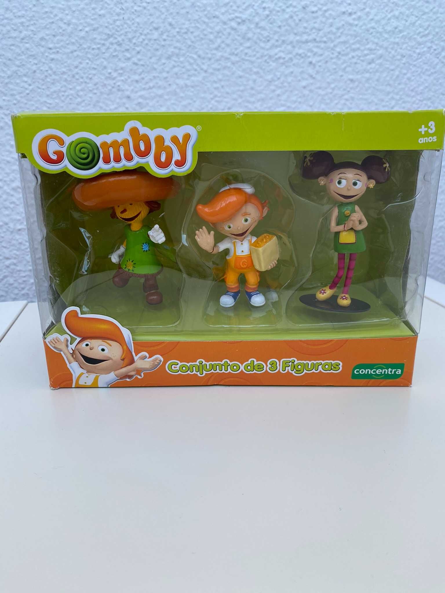 Conjunto de 3 figuras Gombby _ Novo - OFERTA DE PORTES