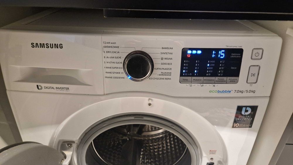 Pralko - suszarka Samsung Eco add wash  Bubble uszkodzona