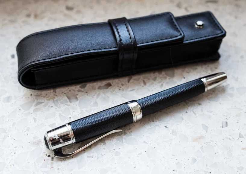 Pióro kulkowe + etui Mont Blanc Jules Verne MontBlanc czarne
