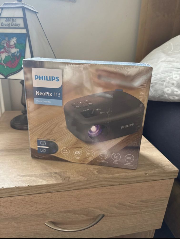 Projektor Philips NeoPix 113 - Kompaktowy HD 720p z Wi-Fi i LED