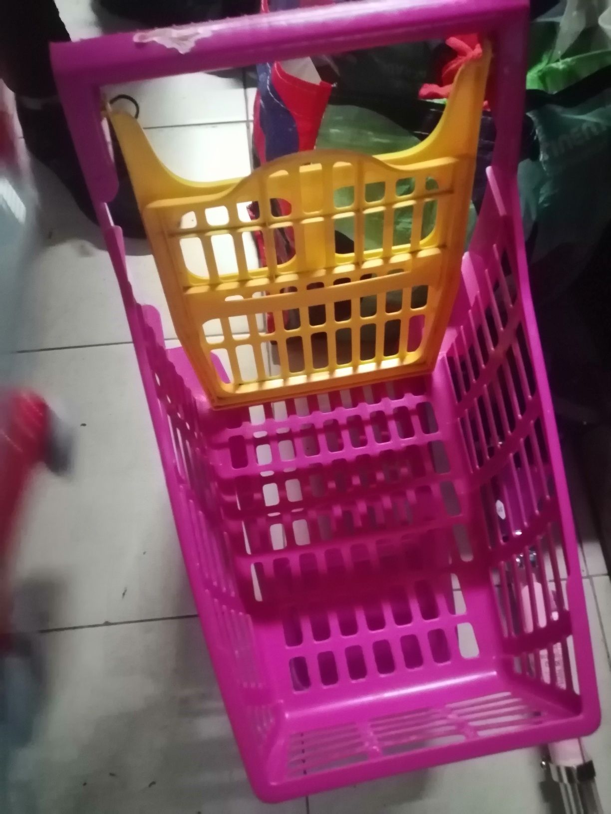 Carrinho de compras de brincar