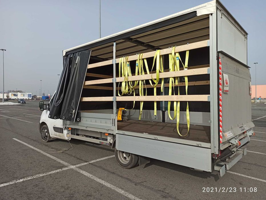 Transport Poznań BUS z windą ,10 Palet,skrzynia 4,95m, FV VAT, GPS