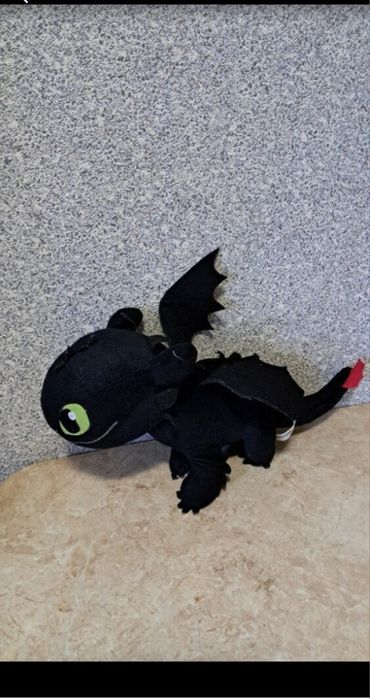 Мягкая игрушка Dragon Дракон Беззубик Ночная фурия Как приручить драко