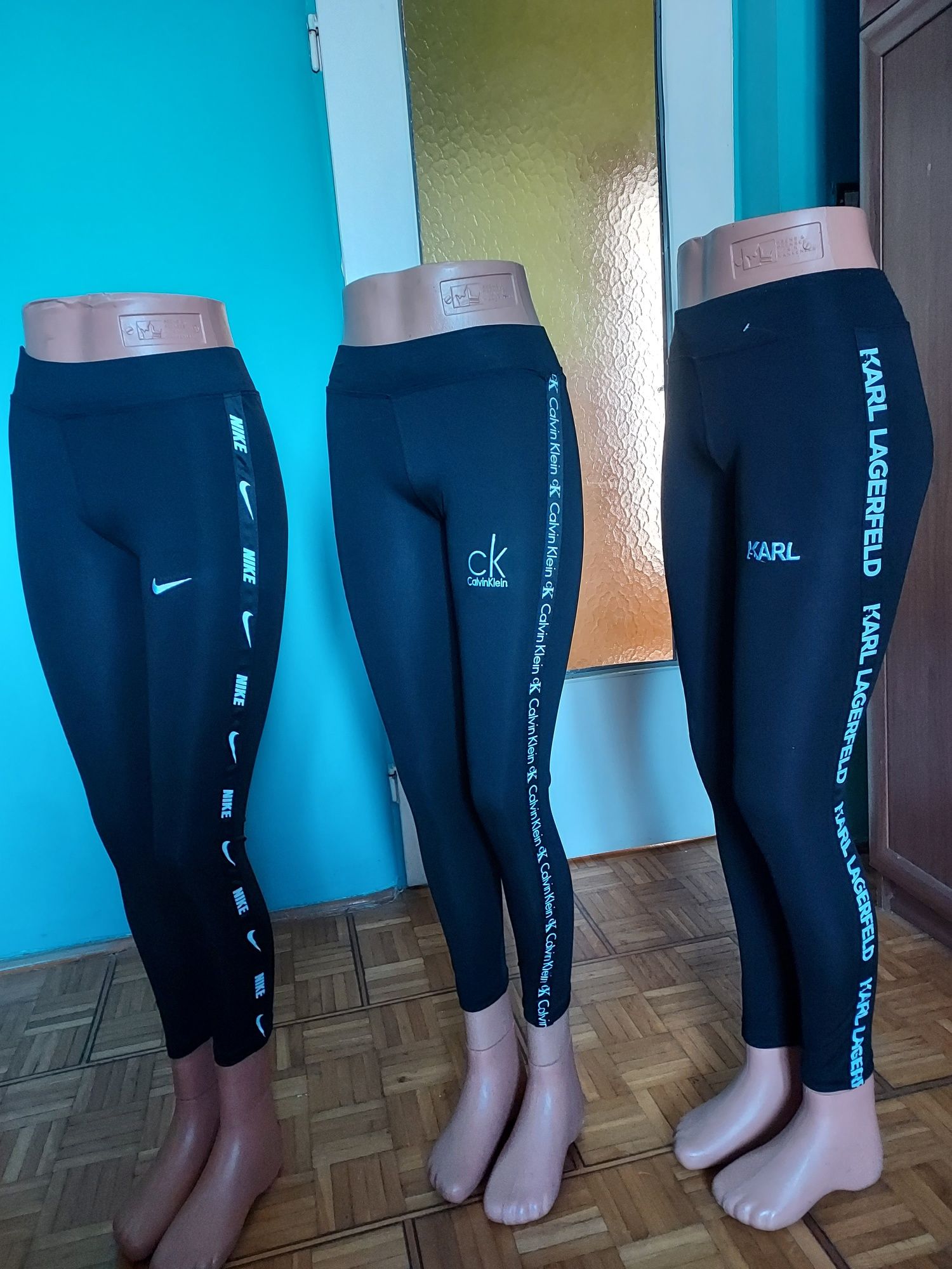 Leginsy premium wyszywane logo pełna metkowania. Rozmiar. M.L.XL.XXL.