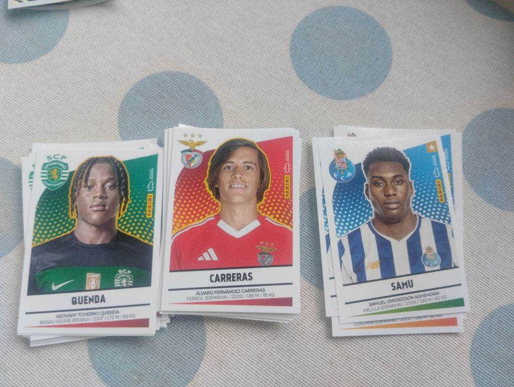 Cromos da liga 2024/25.  Atualização com mercado de inverno