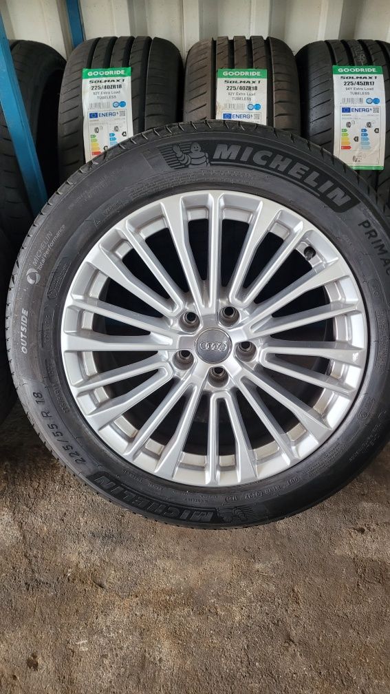 Felgi aluminiowe z oponami letnimi Audi A6 C8 R18 5x112 ORYGINAŁ!
