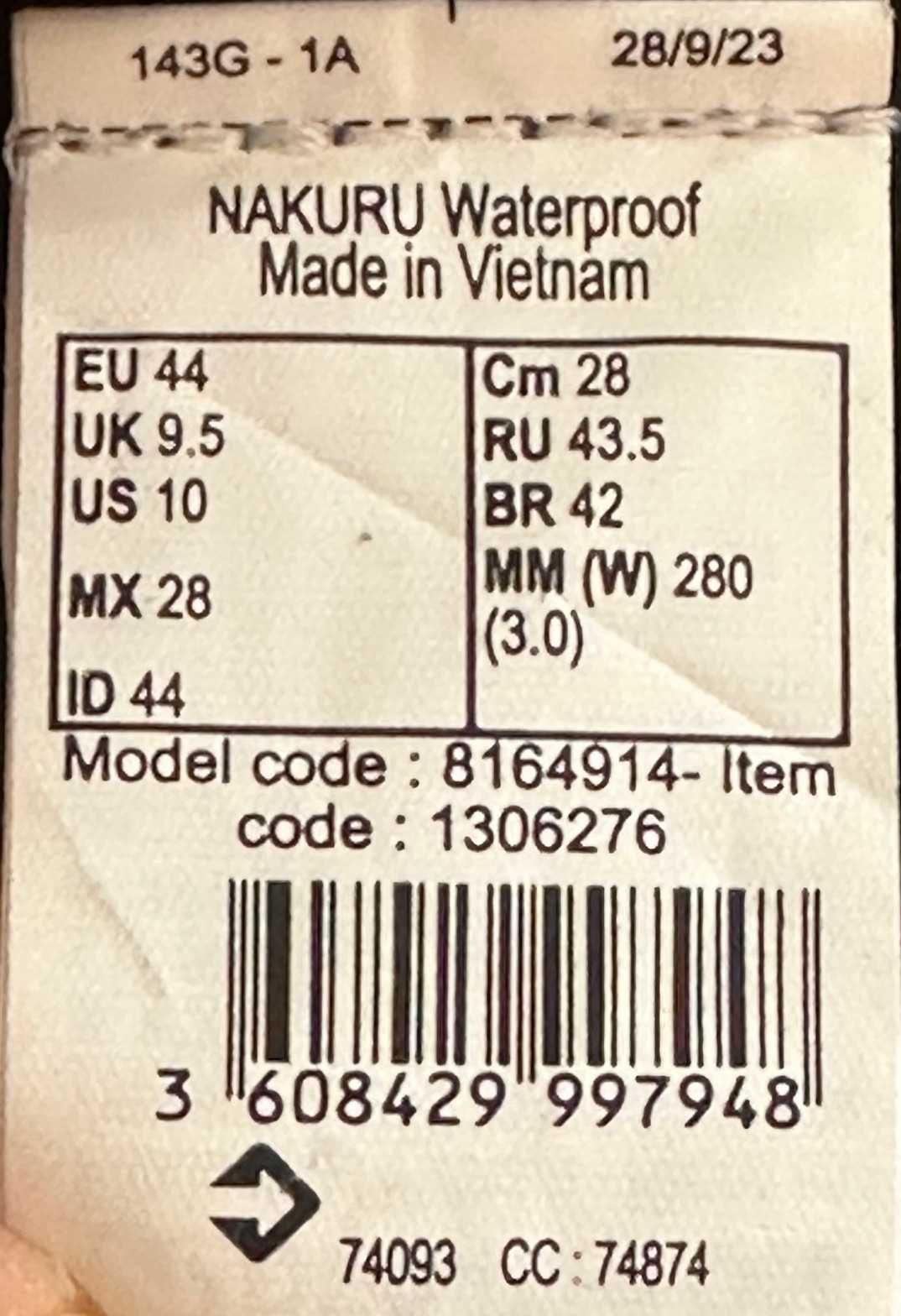 Buty męskie Newfeel Nakuru Waterproof skórzane, wodoodporne.
