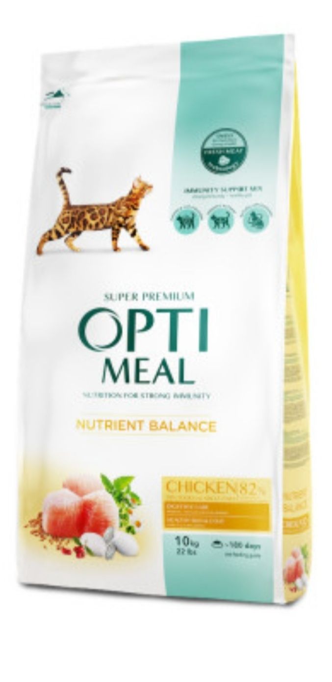 Сухой корм для котов OPTI MEAL