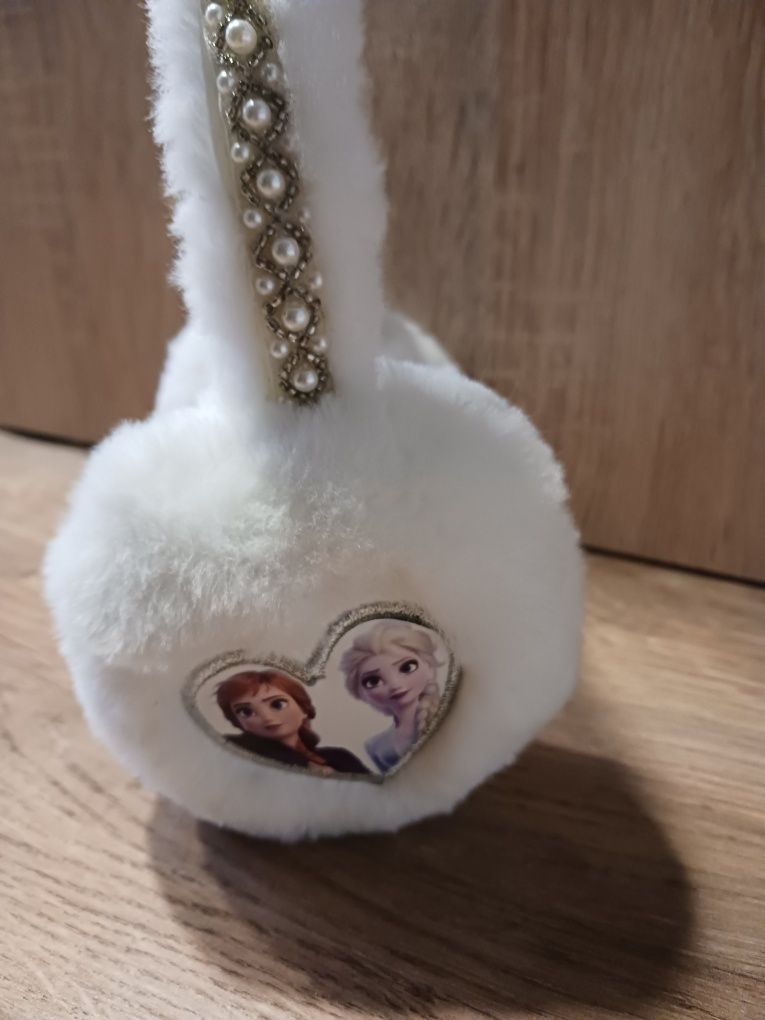 Zimowe nauszniki Frozen Anna i Elsa