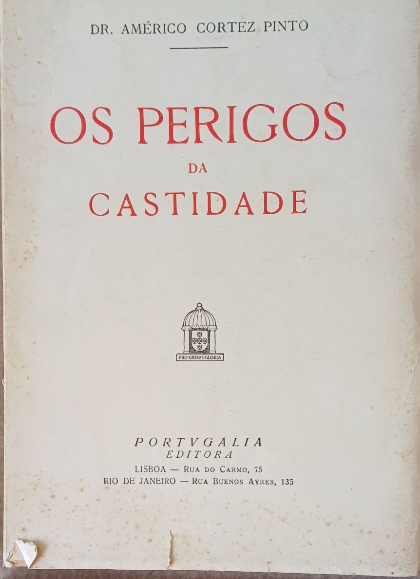 Castidade Os Perigos Livro Antigo