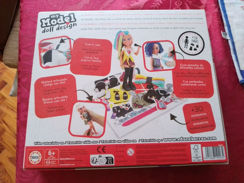 My Model Doll Design -Jogo - Educa - 10E  Caneta Polydente-2E Desde 2E