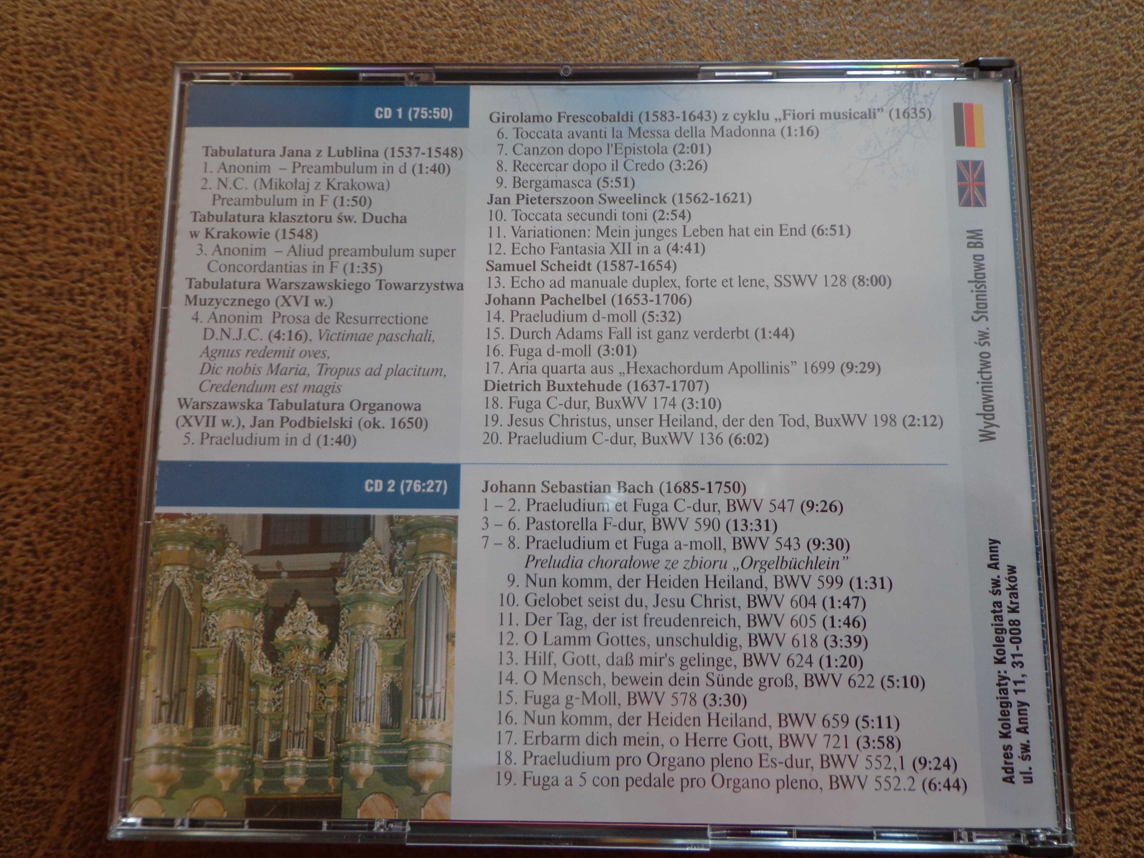 CD Perły muzyki organowej nowe 2XCD