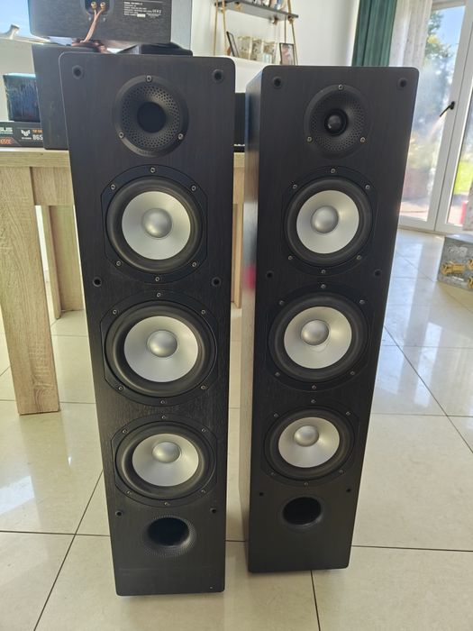 Kino domowe, amplituner, Pioneer VSX-528, kolumny Taga, subwoofer Jamo