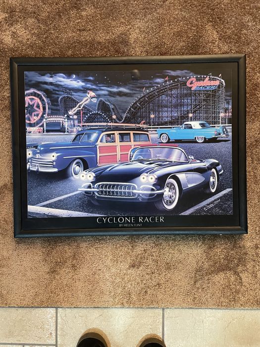 Quadro com luzes de carros