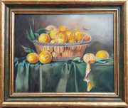 Tangerinas. 40x50 cm, Óleo sobre tela
