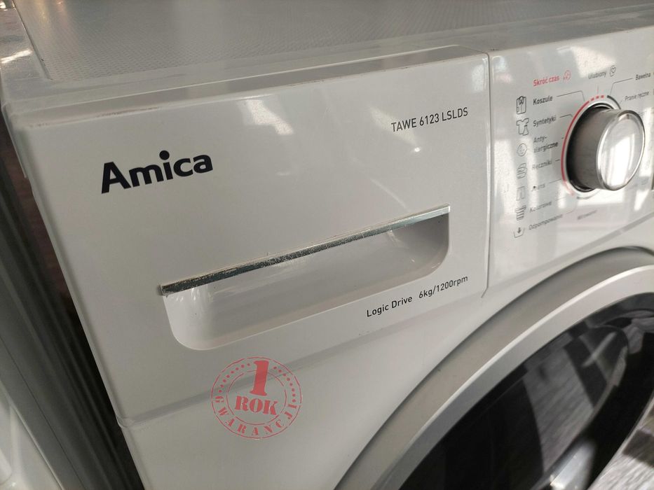 Pralka Amica TAWE6123LSLDS ROK GWARANCJA A+++ Cicha praca Logic Drive
