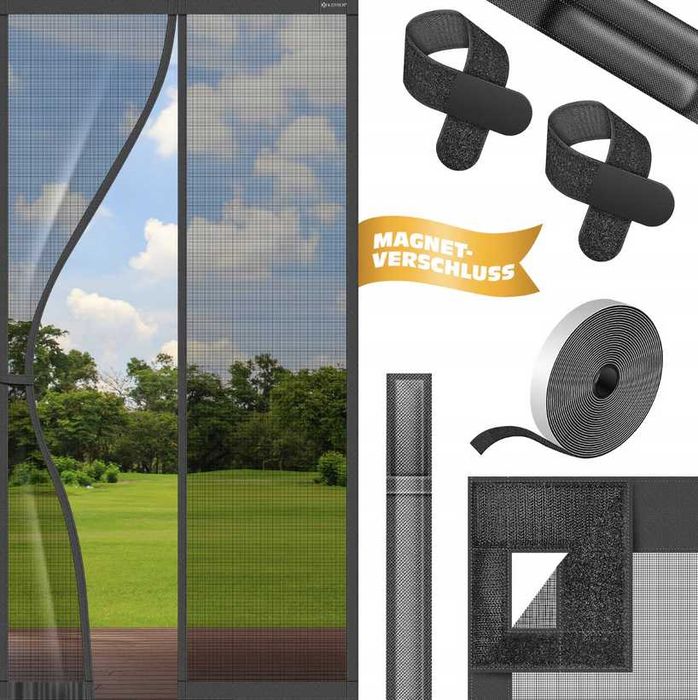 Moskietera magnetyczna do drzwi balkonowych 220x100cm