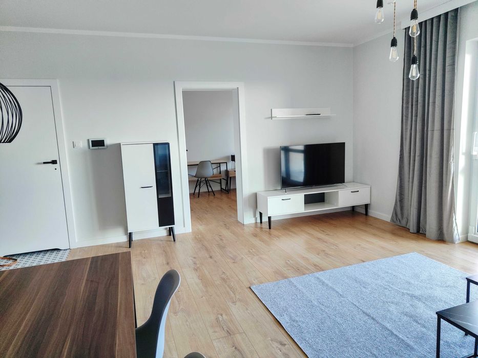 Mieszkanie 51m  2pokoje aneks łazienka balkon, teren zamknięty parking