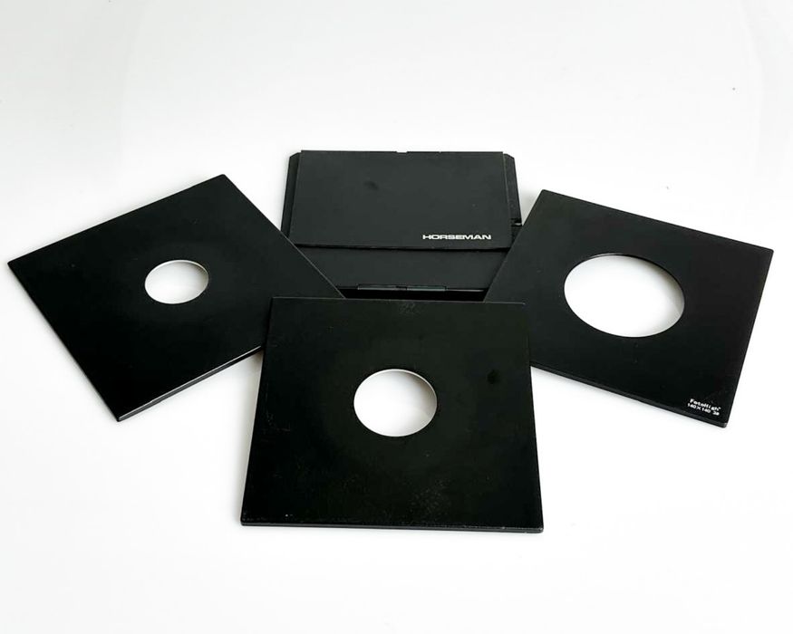 Grande formato Horseman 4x5 monorail com 90mm e muitos acessorios