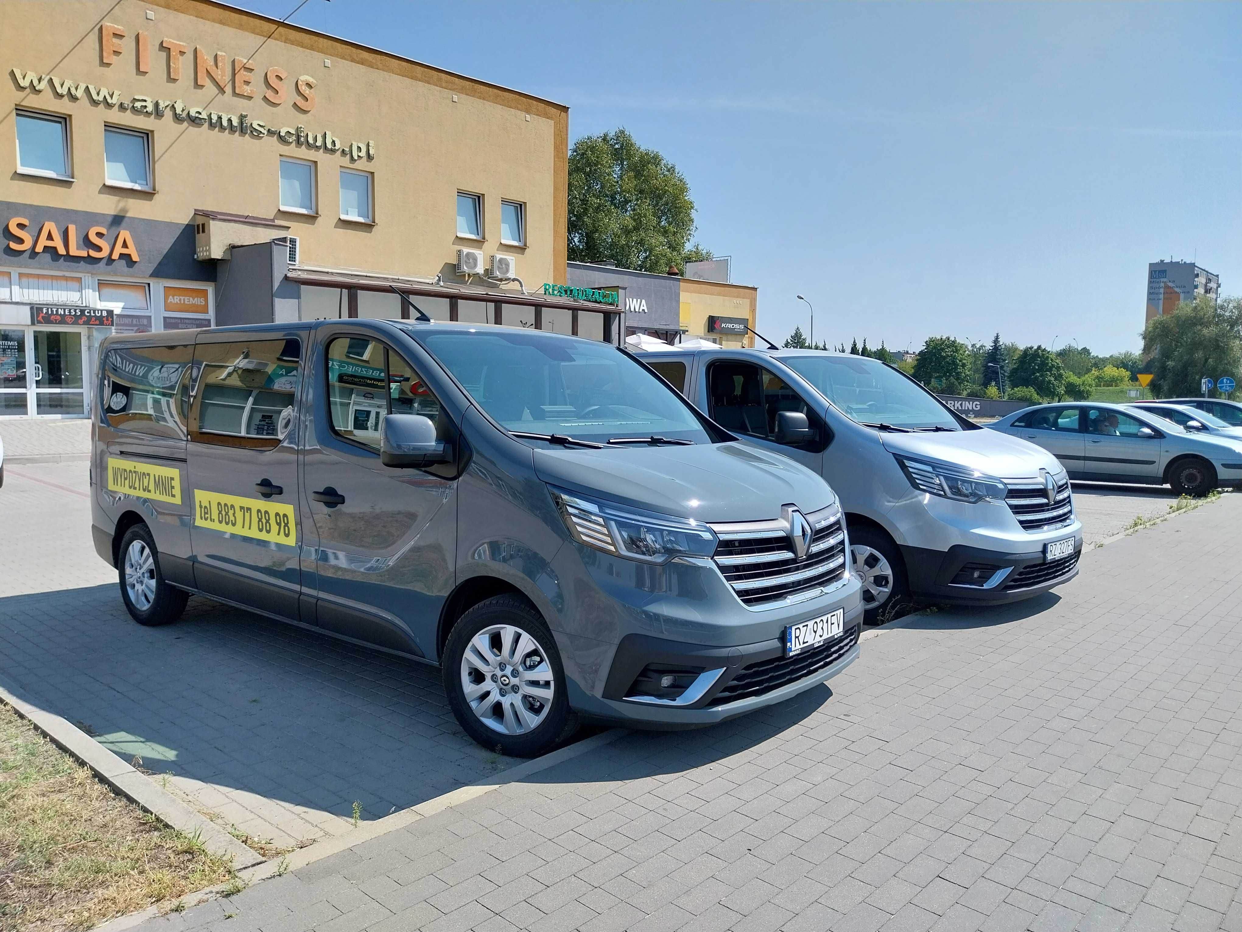 Wynajem BUS 9 OSOBOWY Renault Trafic Long 2024-Mielec