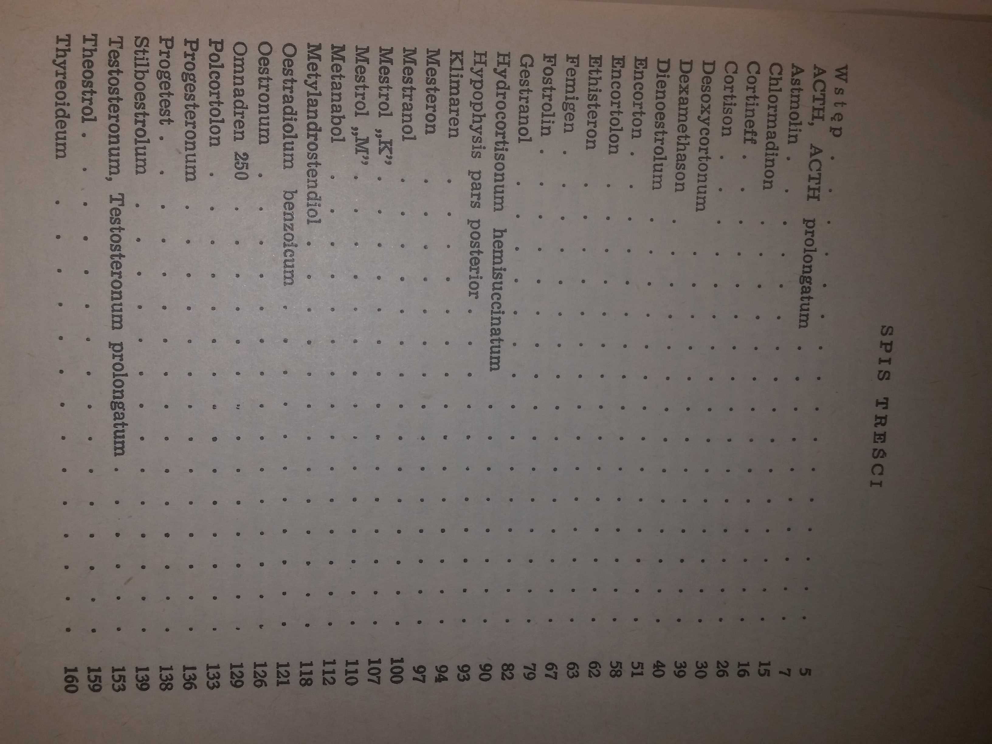 Leki hormonalne Jerzy Teter stara książka medyczna PRL 1972
