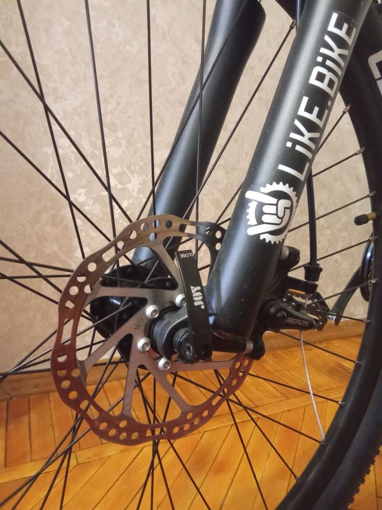 Like.Bike Shark (Matte black/Blue) Электровелосипед