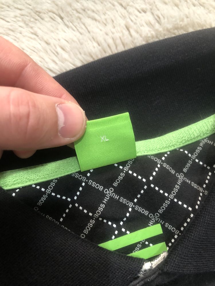 HUGO BOSS (L/XL) Slim Fit Polo регбийка лонгслив поло мужской Босс ори