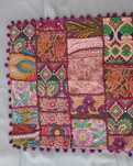 Almofada Bordada - Patchwork - origem Dubai